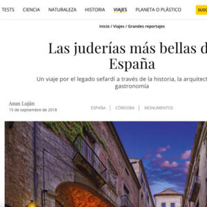 Difusión en medios de comunicación de la Red de Juderías de España