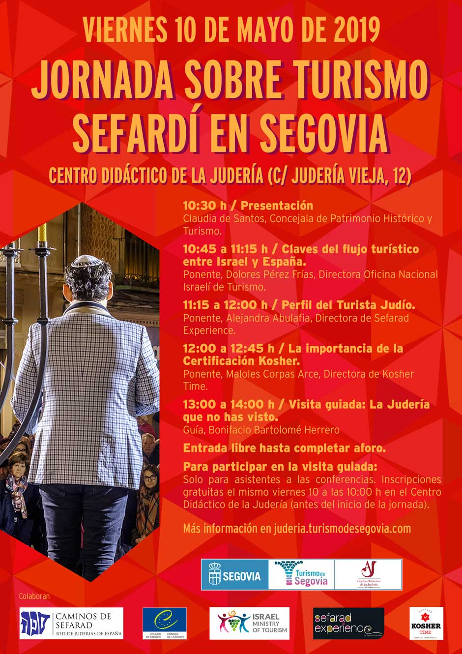 Segovia acoge el próximo 10 de mayo la I Jornada de Turismo Sefardí, dirigida a profesionales del sector turístico y a todos los interesados en el legado judío de la ciudad.