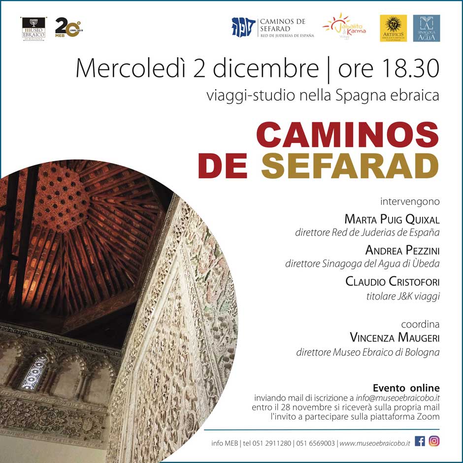 El Museo Ebraico de Bolonia organiza el encuentro virtual Caminos de Sefarad.
