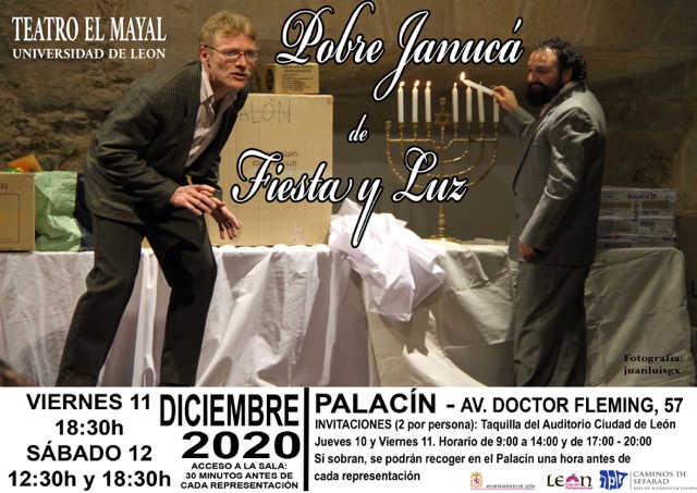 "Pobre Janucá de fiesta y luz" en León Janucá 2020 Red de Juderías de España Caminos de Sefarad