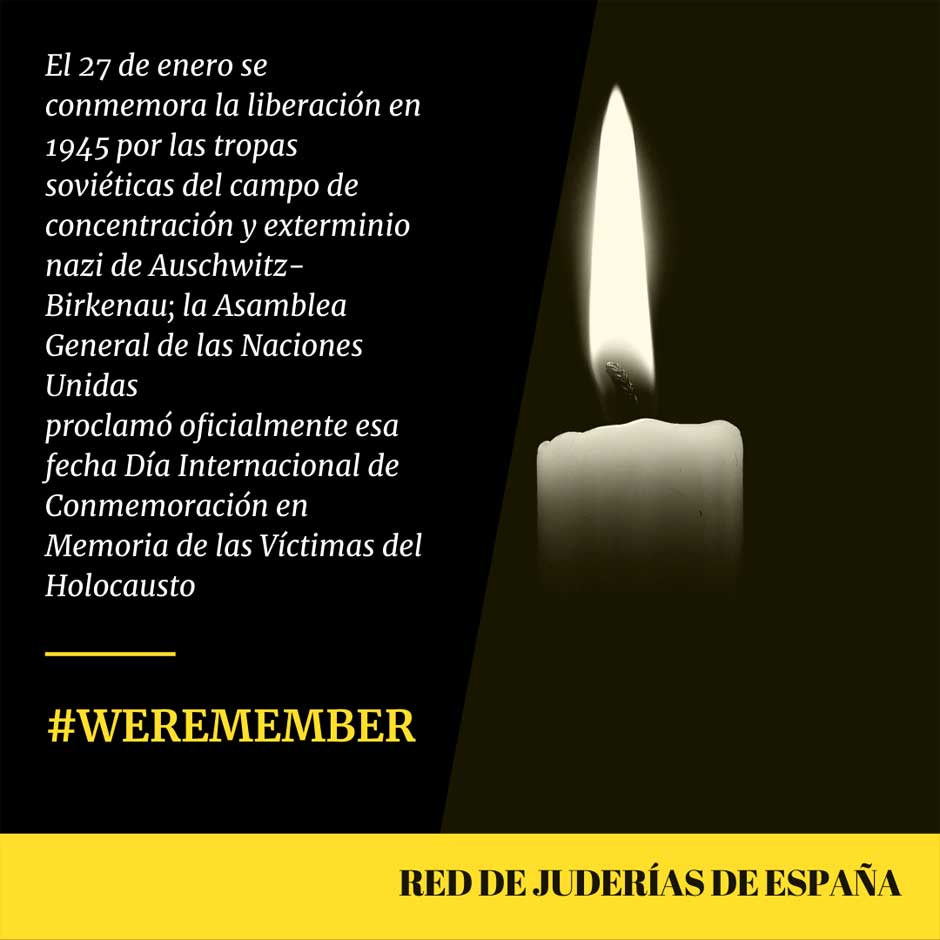 Actos en memoria de las víctimas del Holocausto | Red de Juderías de España