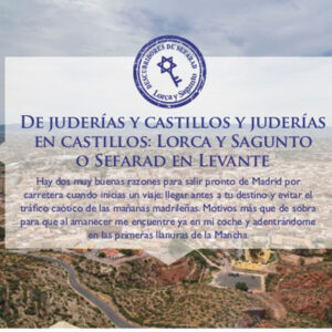 Portada «Buscando Sefarad en las juderías del Mediterráneo: Sagunto y Lorca»