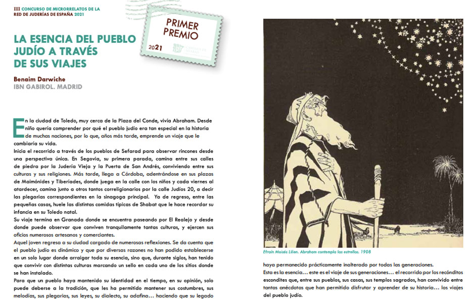 Entrega de diplomas a escolares de Madrid y Segovia Concurso de Microrrelatos de la Red de Juderías de España